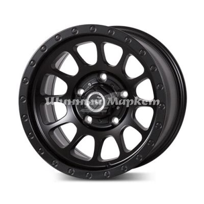 ДискLizardo XH326 8.5JxR16 PCD5x139.7 ET0 DIA108.2, черный матовый с полировкой