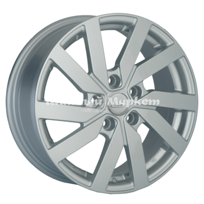 ДискLS 1037 6.5JxR16 PCD5x112 ET33 DIA57.1, серебристый