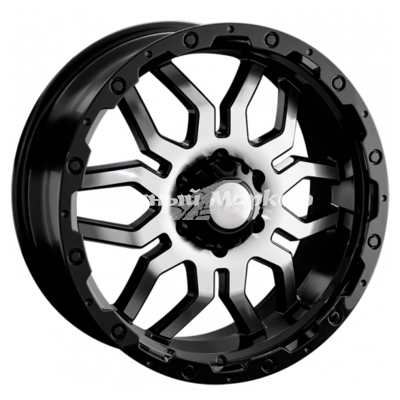 ДискLS 1285 7JxR16 PCD5x139.7 ET35 DIA98.5, черный полностью полированный