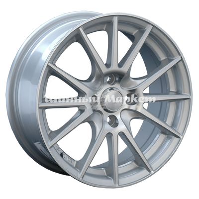 ДискLS 143 6.5JxR15 PCD4x100 ET40 DIA73.1, серебристый полностью полированный