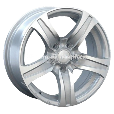 ДискLS 145 6.5JxR15 PCD4x100 ET40 DIA60.1, серебристый полностью полированный