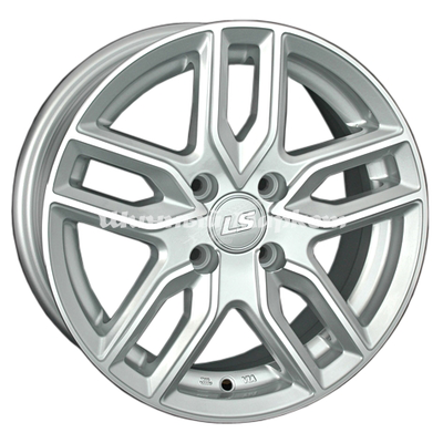 ДискLS 735 6.5JxR15 PCD5x100 ET38 DIA73.1, серебристый полностью полированный