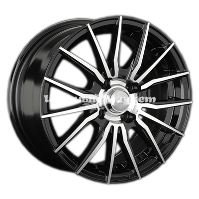 ДискLS 791 6.5JxR15 PCD4x100 ET40 DIA73.1, черный полностью полированный