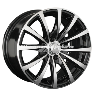 ДискLS 792 6.5JxR15 PCD4x100 ET40 DIA73.1, черный полностью полированный