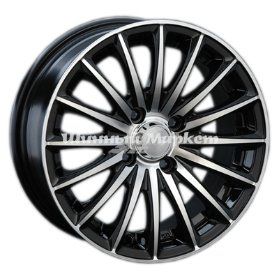 ДискLS 804 6JxR14 PCD5x100 ET35 DIA57.1, черный полностью полированный