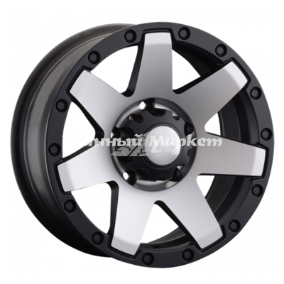 ДискLS 881 7JxR16 PCD5x139.7 ET10 DIA108.1, черный матовый полированный