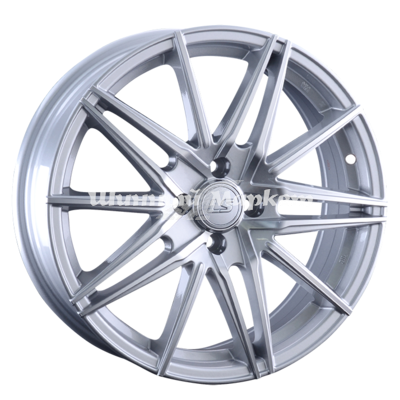 ДискLS 957 6.5JxR17 PCD4x100 ET50 DIA60.1, серебристый полностью полированный