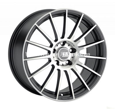 ДискLS RC05 8JxR18 PCD5x112 ET40 DIA66.6, матовый темно-серый с полировкой