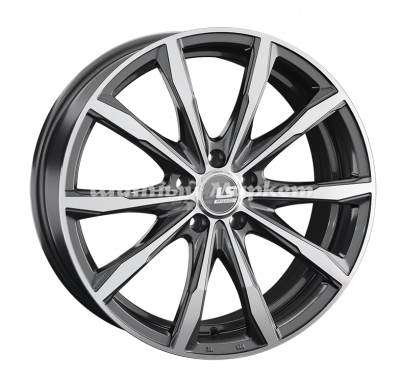 ДискLS RC38 8JxR19 PCD5x112 ET40 DIA66.6, насыщенный темно-серый полностью полированный