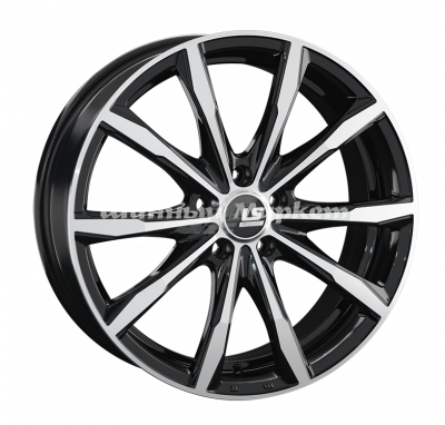 ДискLS RC38 8JxR19 PCD5x112 ET45 DIA66.6, черный полностью полированный