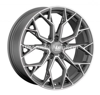 ДискLS RC61 8JxR18 PCD5x114.3 ET40 DIA67.1, матовый темно-серый с полировкой