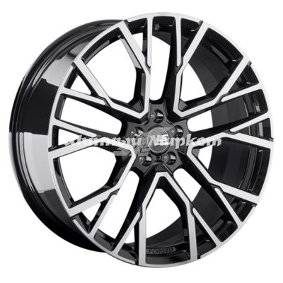 ДискLS FG07 10.5JxR22 PCD5x112 ET43 DIA66.6, черный полностью полированный