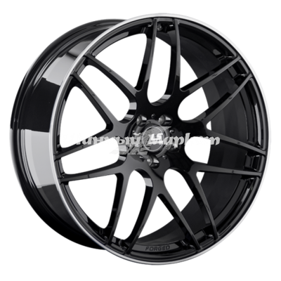 ДискLS LS FG09 10JxR21 PCD5x112 ET20 DIA66.6, черный с полированным ободом