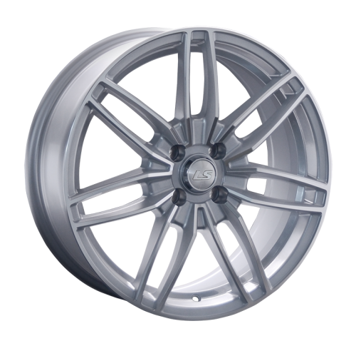 ДискLS LS 1241 7.5JxR17 PCD4x100 ET40 DIA60.1, серебристый полностью полированный