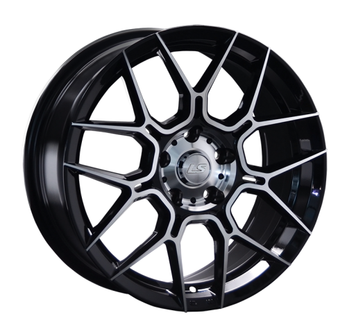 ДискLS LS 1265 8JxR18 PCD5x114.3 ET45 DIA67.1, черный полностью полированный