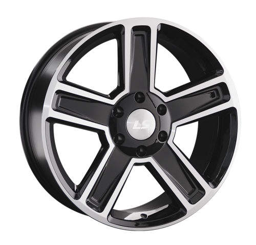 ДискLS LS 1296 8.5JxR20 PCD6x114.3 ET35 DIA67.1, черный полностью полированный