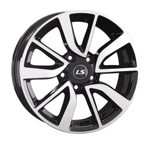 ДискLS LS 1317 6.5JxR16 PCD5x114.3 ET40 DIA67.1, черный полностью полированный