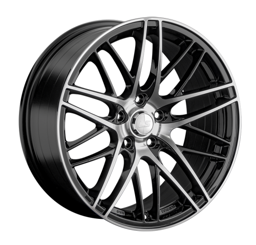 ДискLS LS 1338 8.5JxR18 PCD5x114.3 ET35 DIA67.1, черный полностью полированный