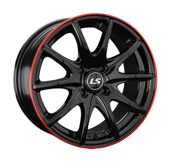 ДискLS LS 190 7JxR16 PCD5x105 ET36 DIA56.6, черный полированный с красным