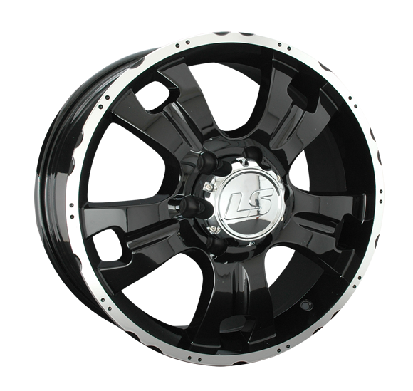 ДискLS LS 214 7.5JxR18 PCD6x139.7 ET25 DIA77.8, черный полностью полированный