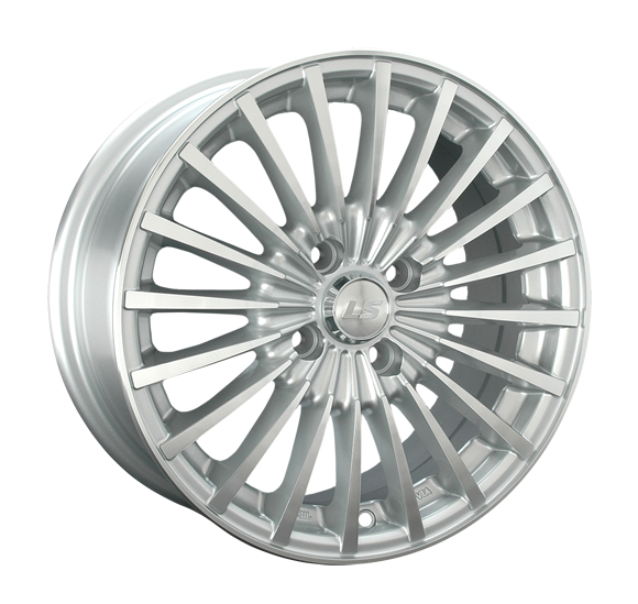 ДискLS LS 222 6.5JxR15 PCD4x100 ET45 DIA73.1, серебристый полностью полированный