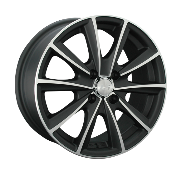 ДискLS 232 6.5JxR15 PCD5x100 ET40 DIA57.1, черный матовый полированный