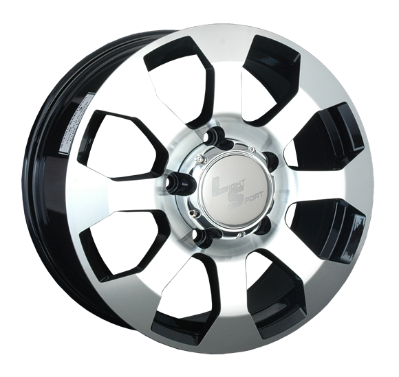 ДискLS 325 8JxR17 PCD6x139.7 ET38 DIA67.1, черный полностью полированный