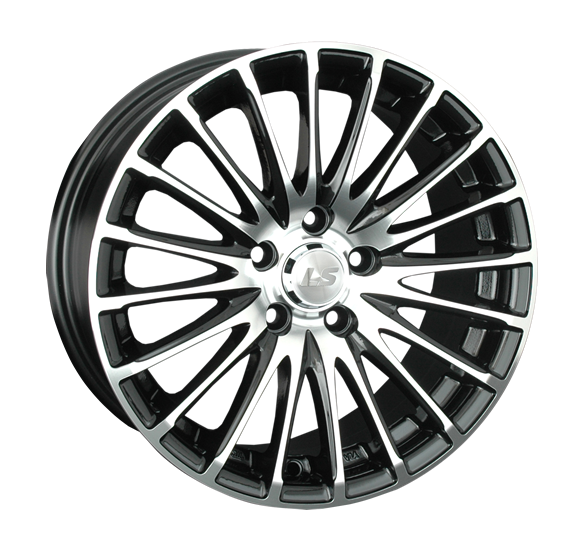 ДискLS 565 7JxR16 PCD5x100 ET40 DIA73.1, черный полностью полированный