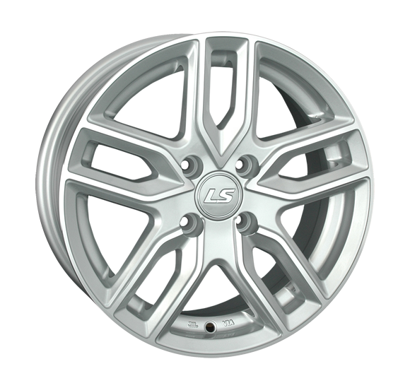 ДискLS LS 735 6.5JxR15 PCD5x100 ET38 DIA73.1, серебристый полностью полированный