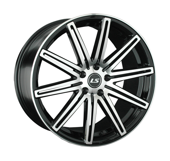 ДискLS LS 754 8.5JxR19 PCD5x114.3 ET40 DIA67.1, черный полностью полированный