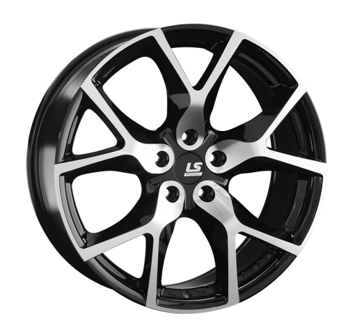 ДискLS LS RC12 8.5JxR20 PCD5x112 ET30 DIA66.6, черный полностью полированный