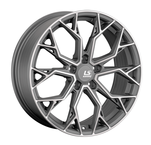 ДискLS LS RC61 8JxR18 PCD5x114.3 ET40 DIA67.1, матовый темно-серый с полировкой