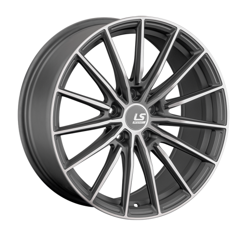 ДискLS LS RC63 8.5JxR18 PCD5x114.3 ET35 DIA67.1, матовый темно-серый с полировкой