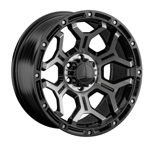 ДискLS LS RC68 9JxR18 PCD6x114.3 ET25 DIA67.1, черный полностью полированный