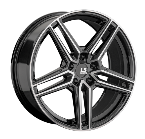 ДискLS LS RC79 8.5JxR19 PCD5x114.3 ET30 DIA67.1, черный полностью полированный