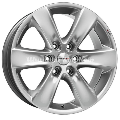 ДискMAK Sierra 7JxR16 PCD6x114.3 ET30 DIA66.1, насыщенный серебристый