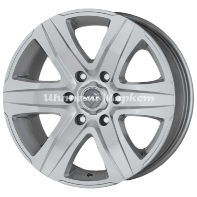 ДискMAK Stone 6 8.5JxR18 PCD6x114.3 ET30 DIA66.1, серебристый