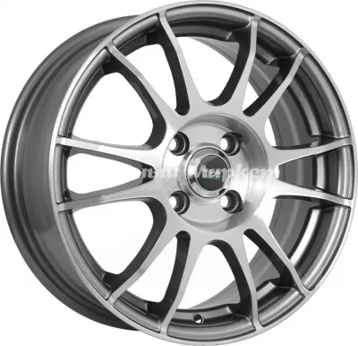 ДискMegami Mgm-3 6JxR15 PCD5x100 ET38 DIA57.1, насыщенный темно-серый полностью полированный