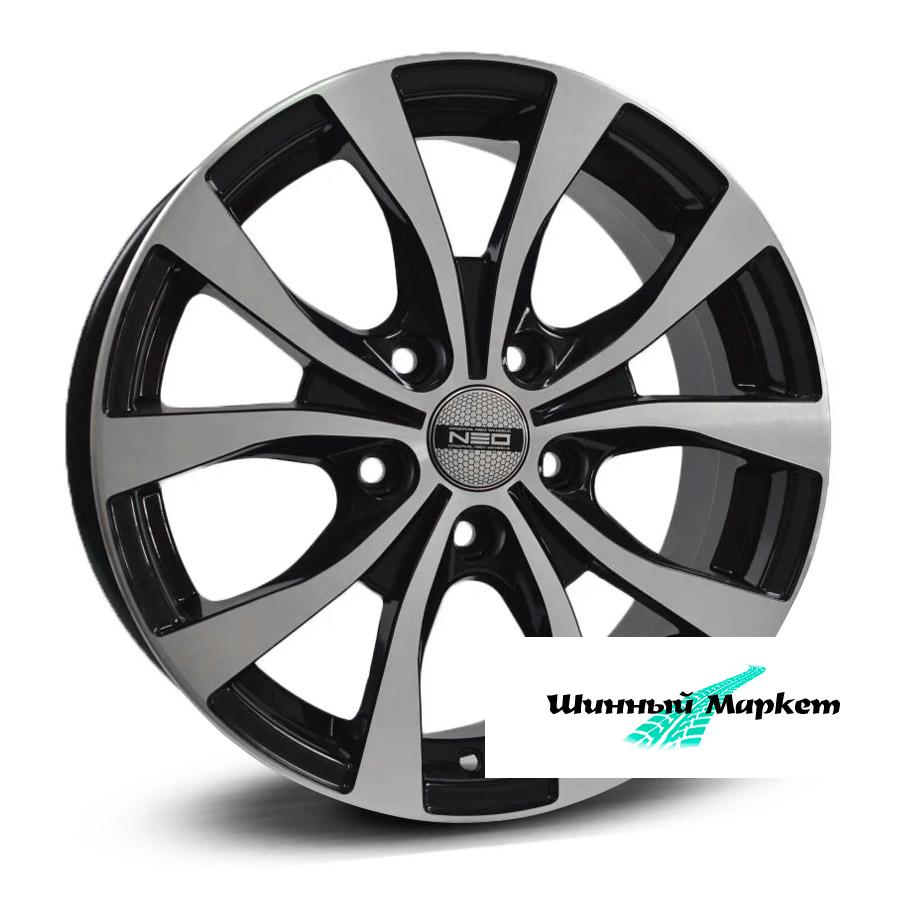 ДискNEO 665 6.5JxR16 PCD5x114.3 ET46 DIA67.1, черный с полированной лицевой стороной