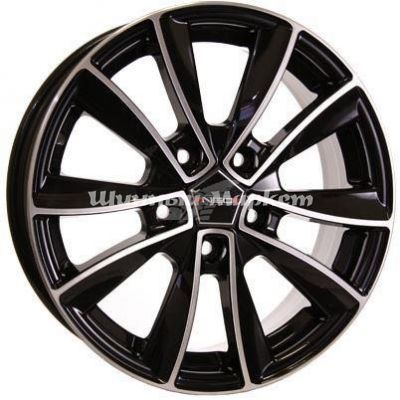 ДискNEO 742 7JxR17 PCD5x105 ET39 DIA56.6, черный бриллиант