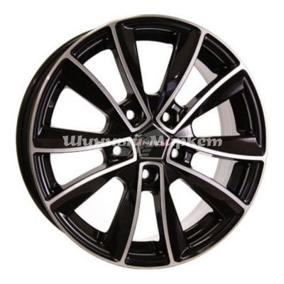 ДискNEO 742 N 7JxR17 PCD5x105 ET39 DIA56.6, черный бриллиант