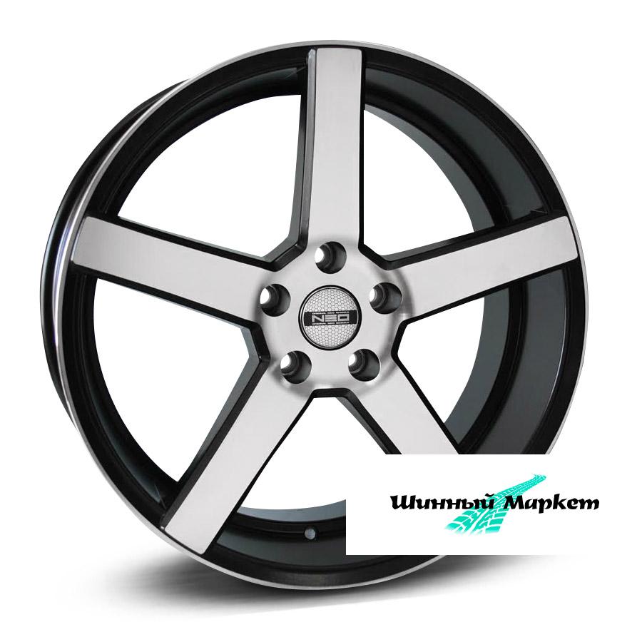 ДискNEO V03 7JxR17 PCD5x112 ET40 DIA66.6, черный с полированной лицевой стороной