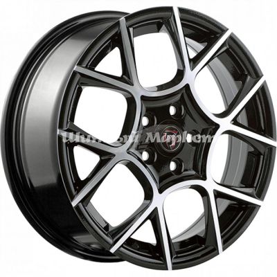 ДискNZ F-26 7JxR17 PCD5x105 ET42 DIA56.6, черный с полированной лицевой стороной