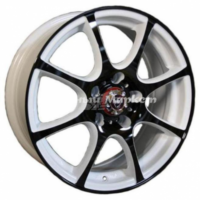 ДискNZ F-46 8JxR18 PCD5x114.3 ET40 DIA66.1, Белый с черными элементами