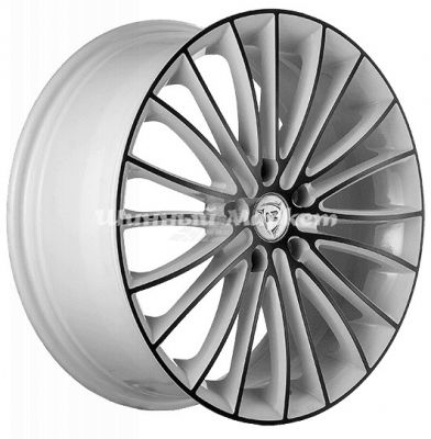 ДискNZ F-49 6.5JxR15 PCD4x100 ET40 DIA56.6, белый + черный