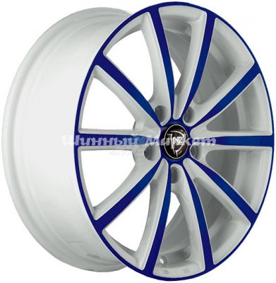 ДискNZ F-50 6.5JxR16 PCD5x112 ET33 DIA57.1, белый + синий