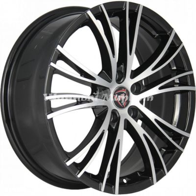 ДискNZ F-53 7JxR17 PCD5x112 ET43 DIA66.6, черный с полированной лицевой стороной