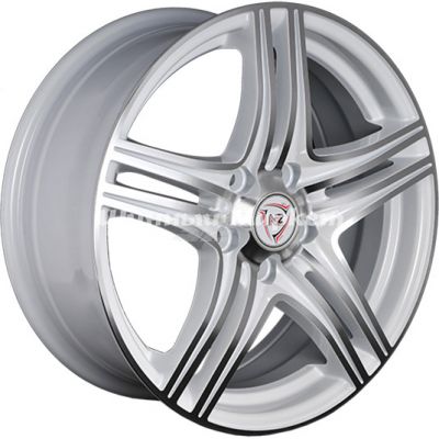 ДискNZ F-6 6.5JxR16 PCD5x112 ET46 DIA57.1, серебристый полностью полированный