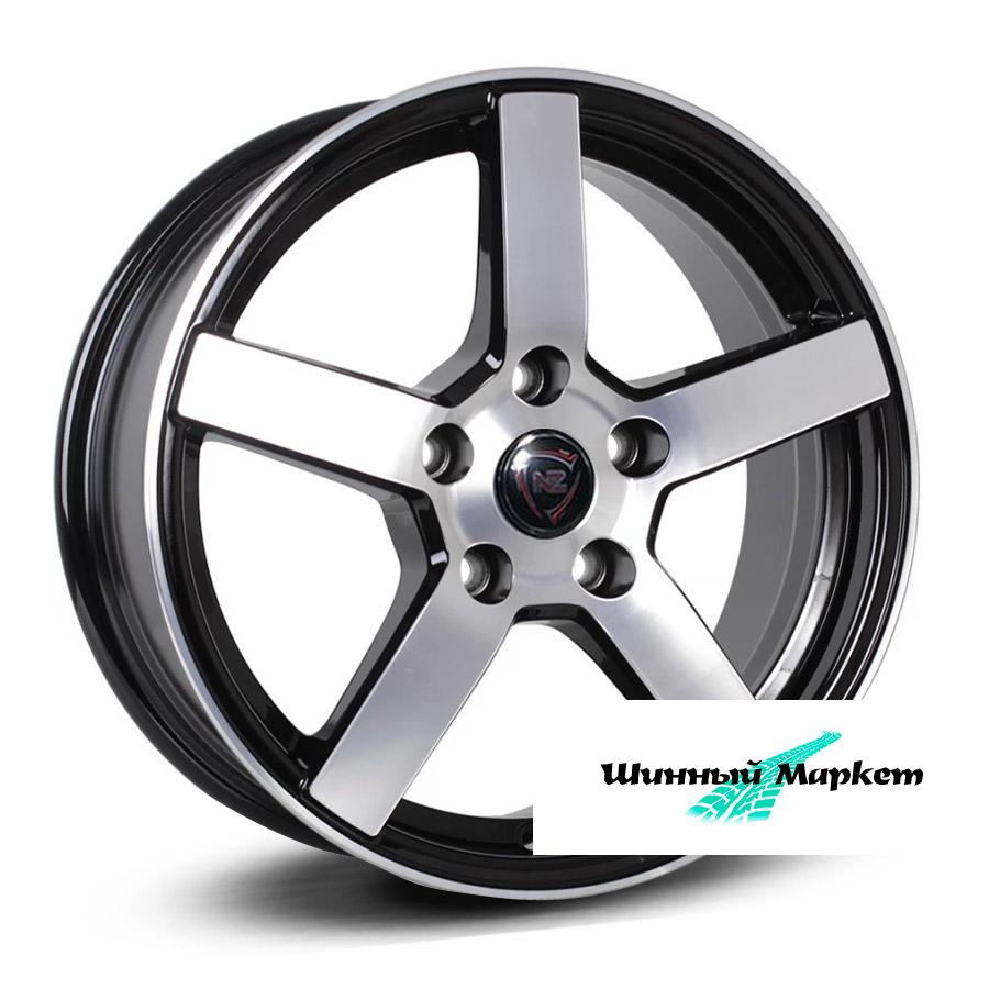 ДискNZ R-02 6.5JxR16 PCD5x114.3 ET46 DIA67.1, черный с полированной лицевой стороной