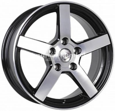 ДискNZ R-02 7JxR17 PCD5x108 ET40 DIA54.1, черный полностью полированный